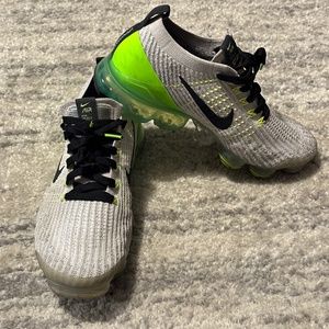 Nike Vapor Max Flyknit Electric Green Sneakers Men's Size 8